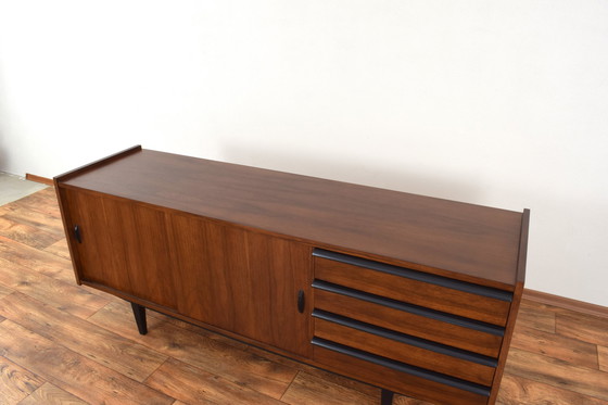 Image 1 of Mid Century Walnut Dressoir Door R. Hałas, 1960S.