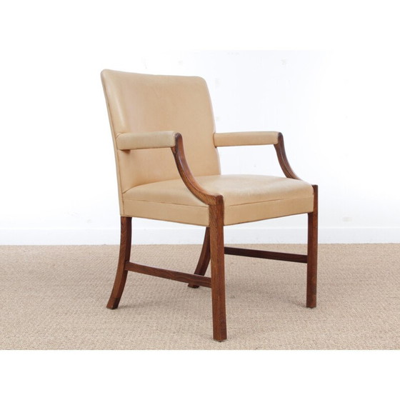 Image 1 of Scandinavische fauteuil in rozenhout van Ole Wansher - jaren 1940