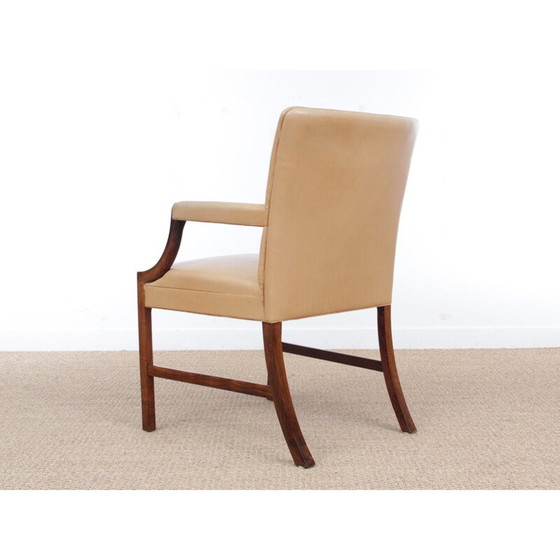 Image 1 of Scandinavische fauteuil in rozenhout van Ole Wansher - jaren 1940