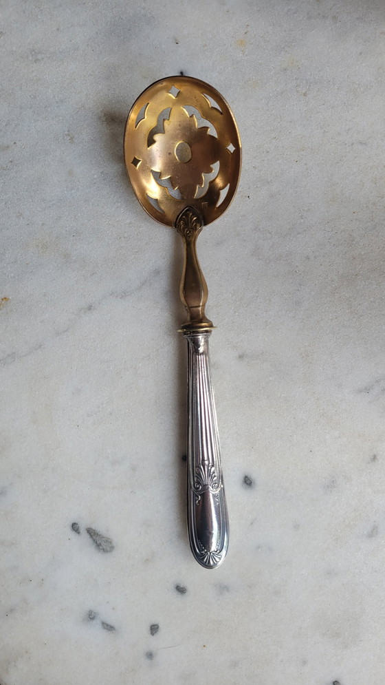 Image 1 of Antiek zilver en verguld Mignardstel