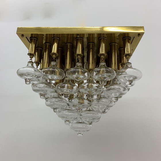 Image 1 of Kalmar Mid-century Design Zeldzaam Gouden Plafondlamp - 1970