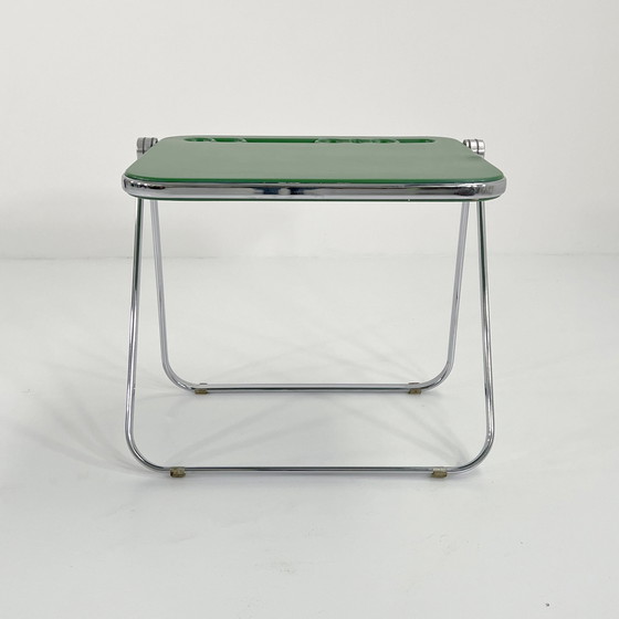 Image 1 of Groen Platone vouwbureau door Giancarlo Piretti voor Anonima Castelli, 1970S