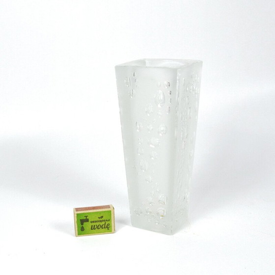 Image 1 of Vintage glazen vaas Polen 1970