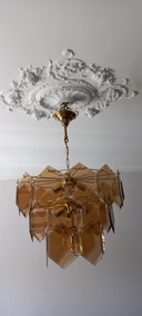 Vintage glazen luster