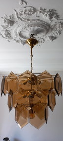 Vintage glazen luster