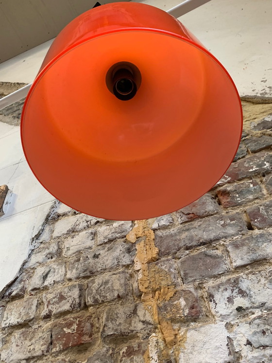 Image 1 of Vintage oranje opaline glazen hanglamp, 1970