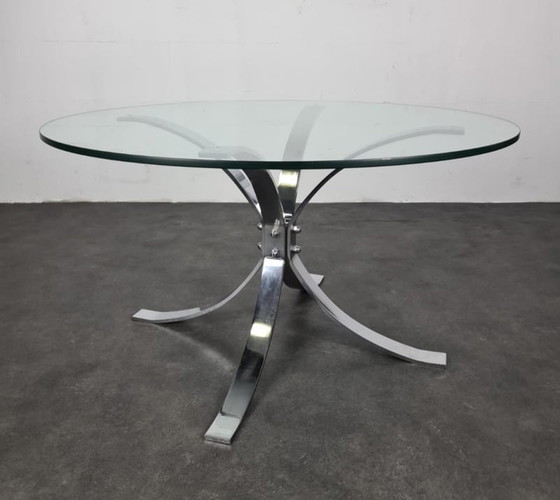 Image 1 of Vintage chrome salontafel 