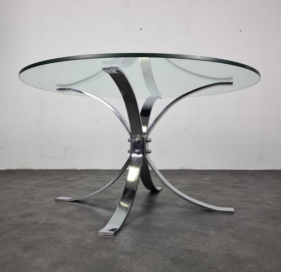 Image 1 of Vintage chrome salontafel 