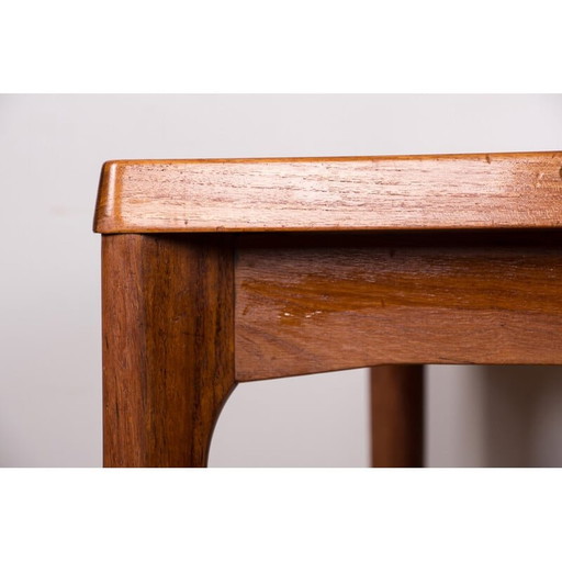 Vintage uitschuifbare teakhouten eettafel door Henning Kjaernulf voor Vejle Stole, Denemarken 1960