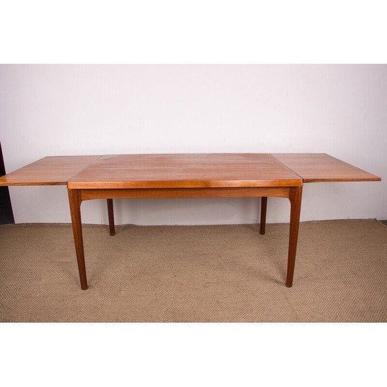 Image 1 of Vintage uitschuifbare teakhouten eettafel door Henning Kjaernulf voor Vejle Stole, Denemarken 1960