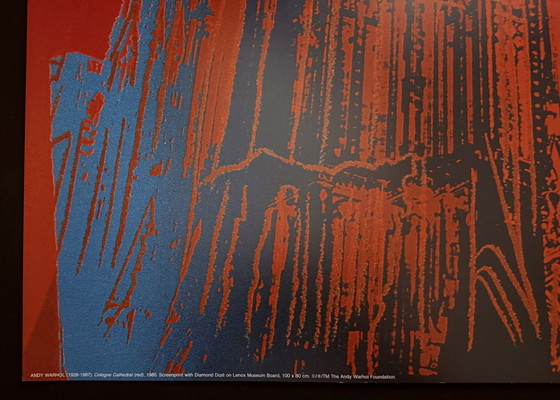 Image 1 of Andy Warhol: “Cologne Cathedral (Red), 1985”.