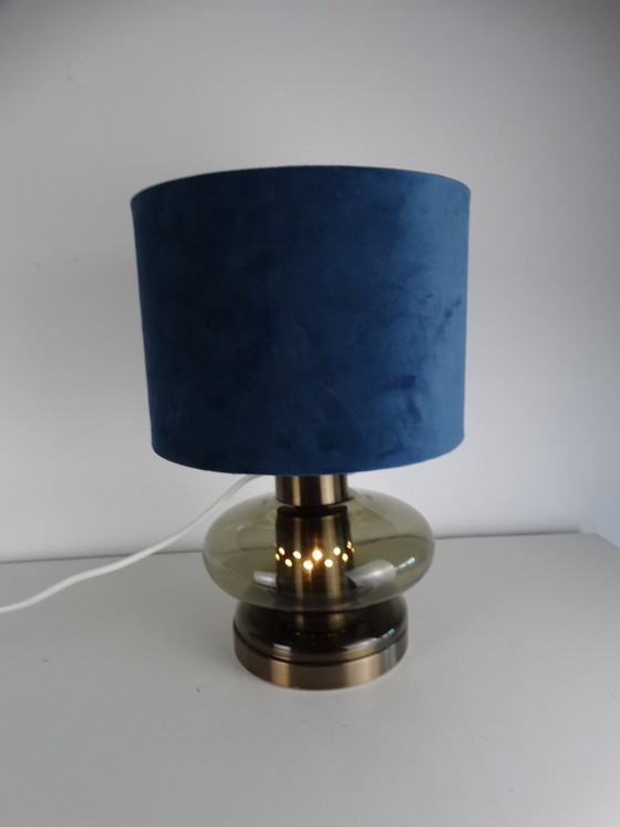 Image 1 of Vintage Glazen Tafellamp
