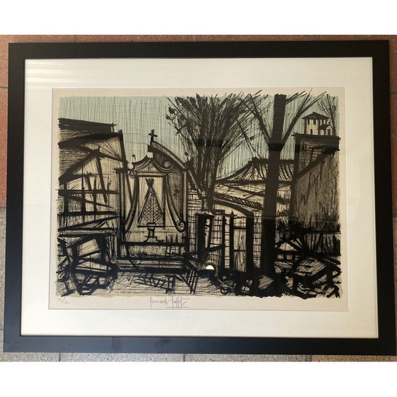 Image 1 of Vintage litho "In de bergen" door Bernard Buffet, 1990