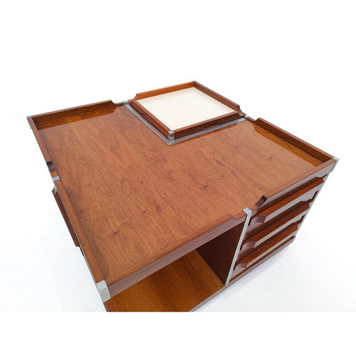 Vintage vierkante salontafel, Italië 1960