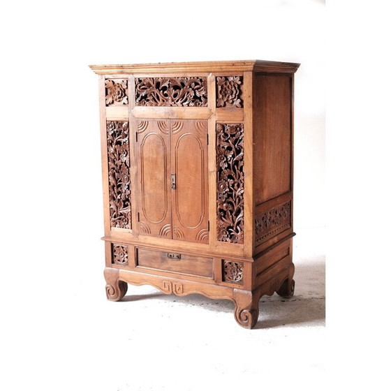 Image 1 of Aziatisch dressoir van massief teakhout