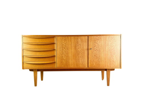 Veb Dw Hellerau dressoir 602 Midcentury Franz Ehrlich eiken