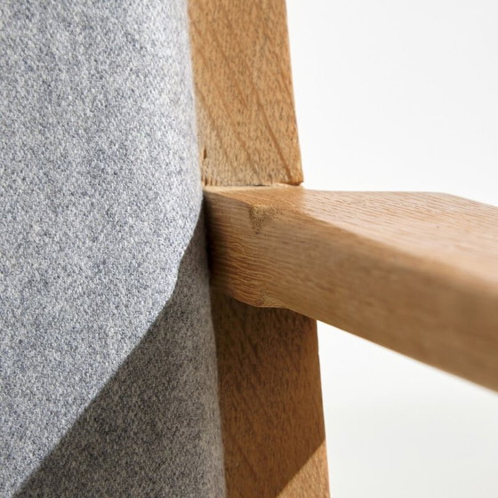 Image 1 of Vintage eikenhouten fauteuil van Hans J. Wegner voor Getama, jaren 1960