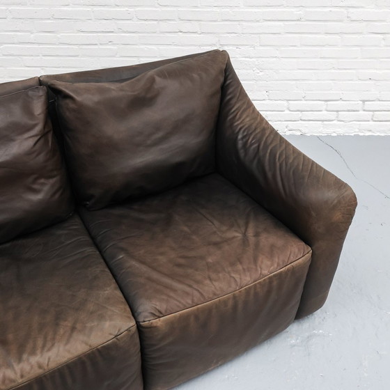Image 1 of Leren Tweezitsbank Cor '70S