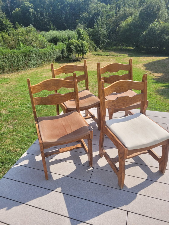 Image 1 of 4x Guillerme en Chambron stoelen