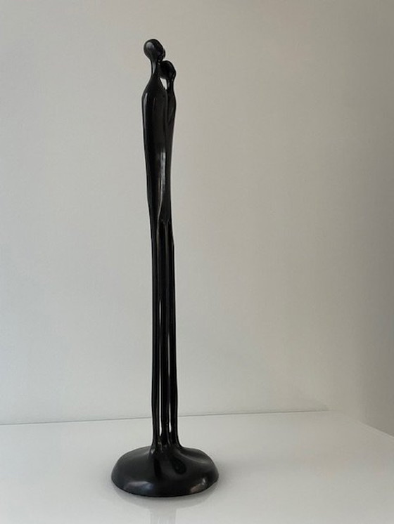 Image 1 of Bronzen Sculptuur Twee Figuren, Louise Hederström