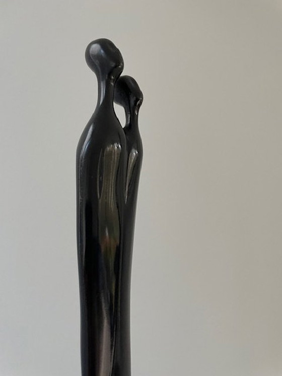 Image 1 of Bronzen Sculptuur Twee Figuren, Louise Hederström