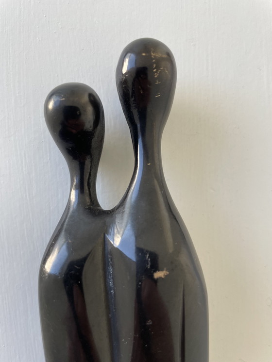 Image 1 of Bronzen Sculptuur Twee Figuren, Louise Hederström