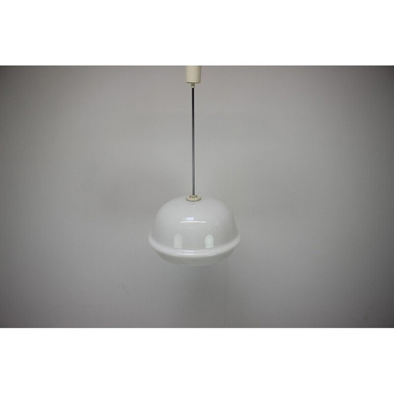 Image 1 of Vintage glazen en metalen hanglamp voor Napako, Tsjecho-Slowakije 1960