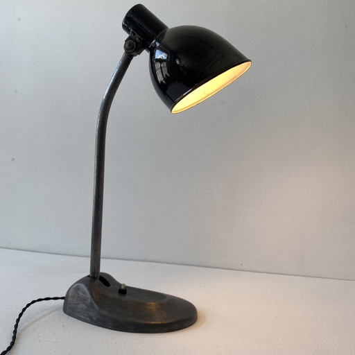 Antieke Bauhaus industriële bureaulamp