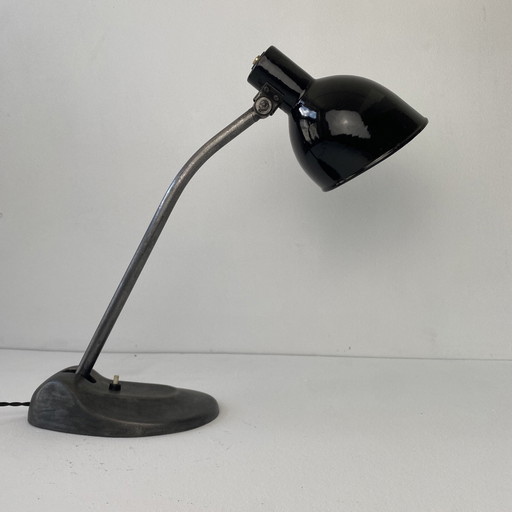 Antieke Bauhaus industriële bureaulamp