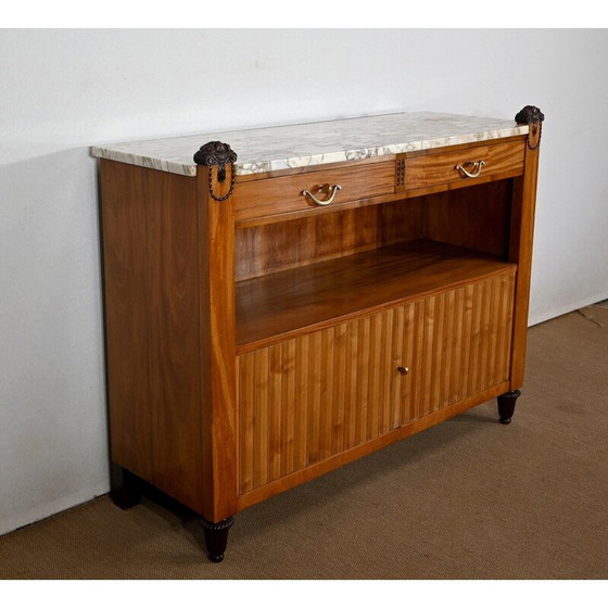 Image 1 of Vintage Art deco serveertafel in ceylon blond mahonie, jaren 1900