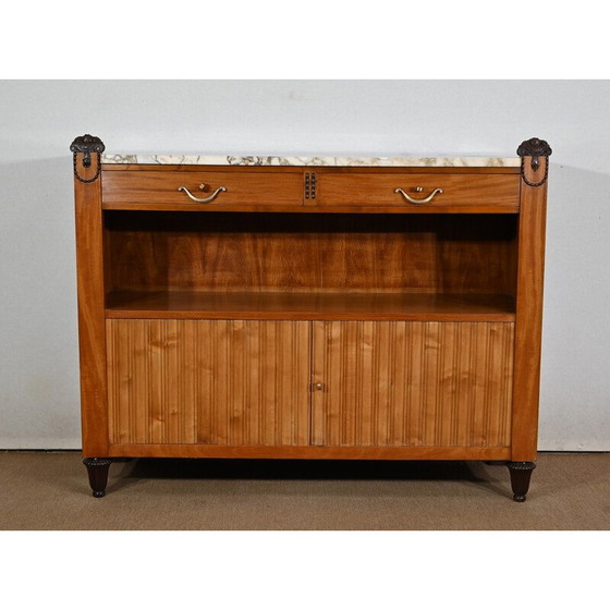 Image 1 of Vintage Art deco serveertafel in ceylon blond mahonie, jaren 1900