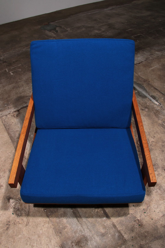 Image 1 of  Hans J Wegner GE421 Getama Eiken Relax Fauteuil met Verstelbare Rugleuning