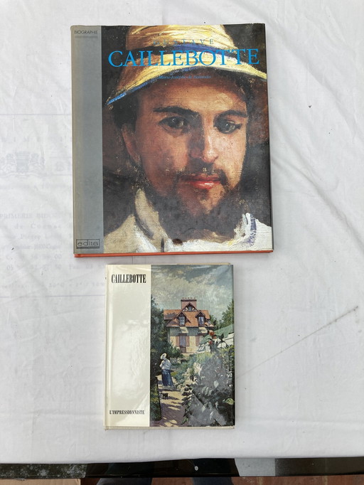 Gustave Caillebotte 2 Antiquarische Boeken 1988 en 1968, Zwitserse Editie