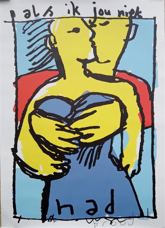 Image 1 of Herman Brood --Als Ik Jou Niet Had   (Op Canvas)