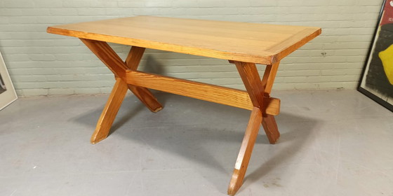 Image 1 of Vintage Scandinavische Grenen Eettafel