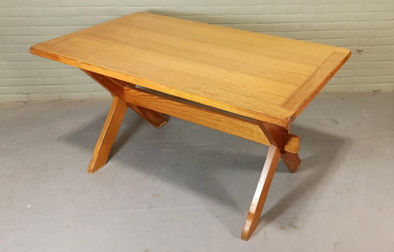 Image 1 of Vintage Scandinavische Grenen Eettafel