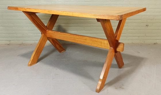 Image 1 of Vintage Scandinavische Grenen Eettafel