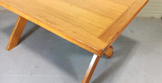 Image 1 of Vintage Scandinavische Grenen Eettafel