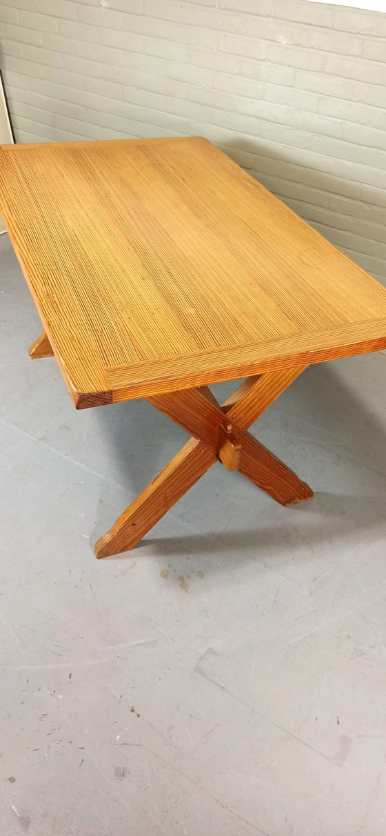 Image 1 of Vintage Scandinavische Grenen Eettafel