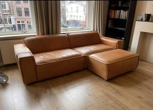 Fest Amsterdam Echt Lederen Sofa 3 Stuks. Gekocht voor 3500 Plus Zie catalogusprijs. Nieuw 3500 - 4000 Euro