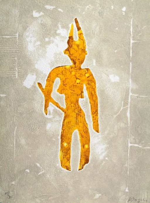 Alexander Vogels - Les Gardiens du Temple zeefdruk – lithos zeefdrukken