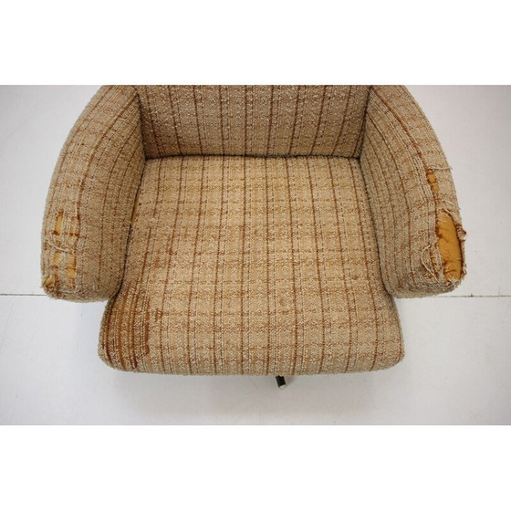 Image 1 of Draaibare vintage fauteuil, Tsjecho-Slowakije 1970