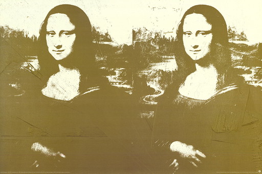 Andy Warhol---Two Golden Mona-Lisa,s   XL