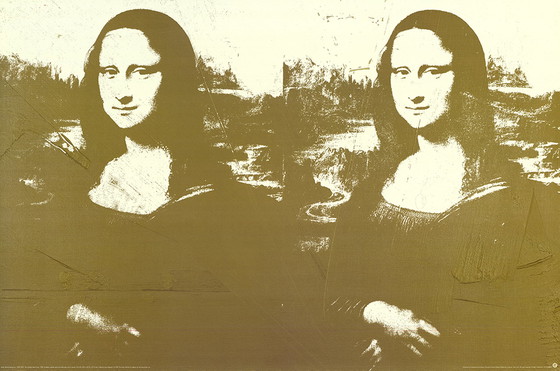 Image 1 of Andy Warhol---Two Golden Mona-Lisa,s   XL