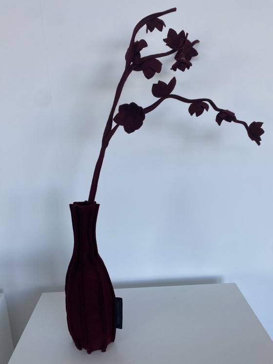 Image 1 of Kunstwerk Felt Plant Vaas Van Wandschappen