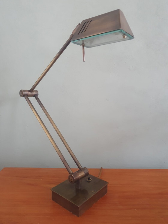 Image 1 of Vintage Relco brass wandlamp