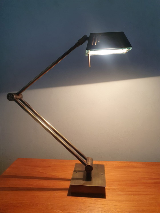 Image 1 of Vintage Relco brass wandlamp