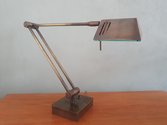 Image 1 of Vintage Relco brass wandlamp