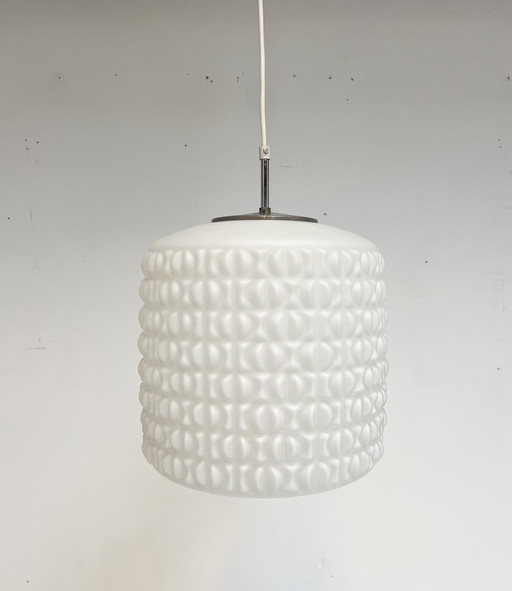 Opalen Plafondlamp Van Aloys F. Gangkofner Voor Peill & Putzler, 1960'S