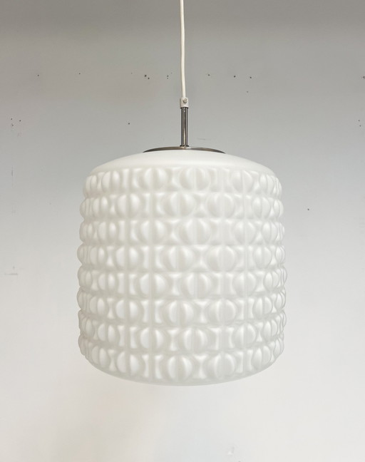 Opalen Plafondlamp Van Aloys F. Gangkofner Voor Peill & Putzler, 1960'S